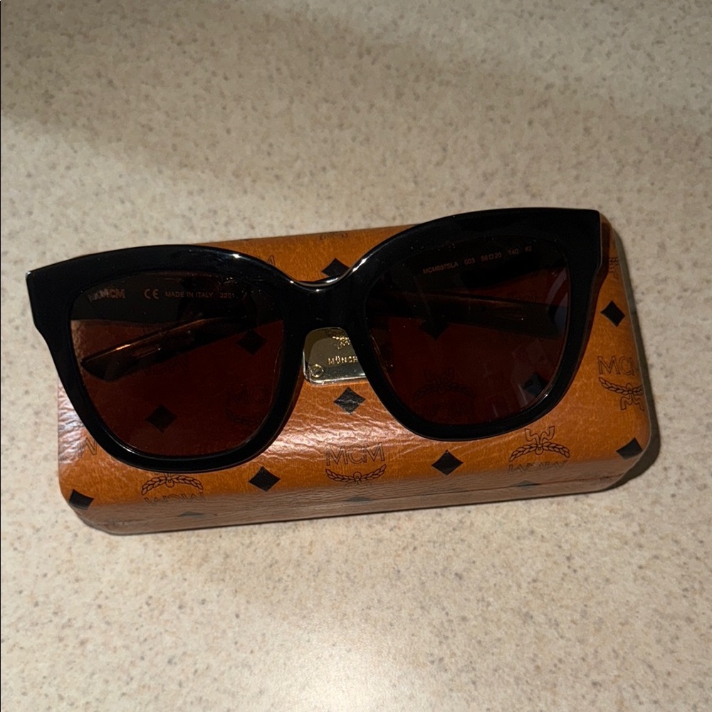 MCM Black Sunglasses with Dark Lenses